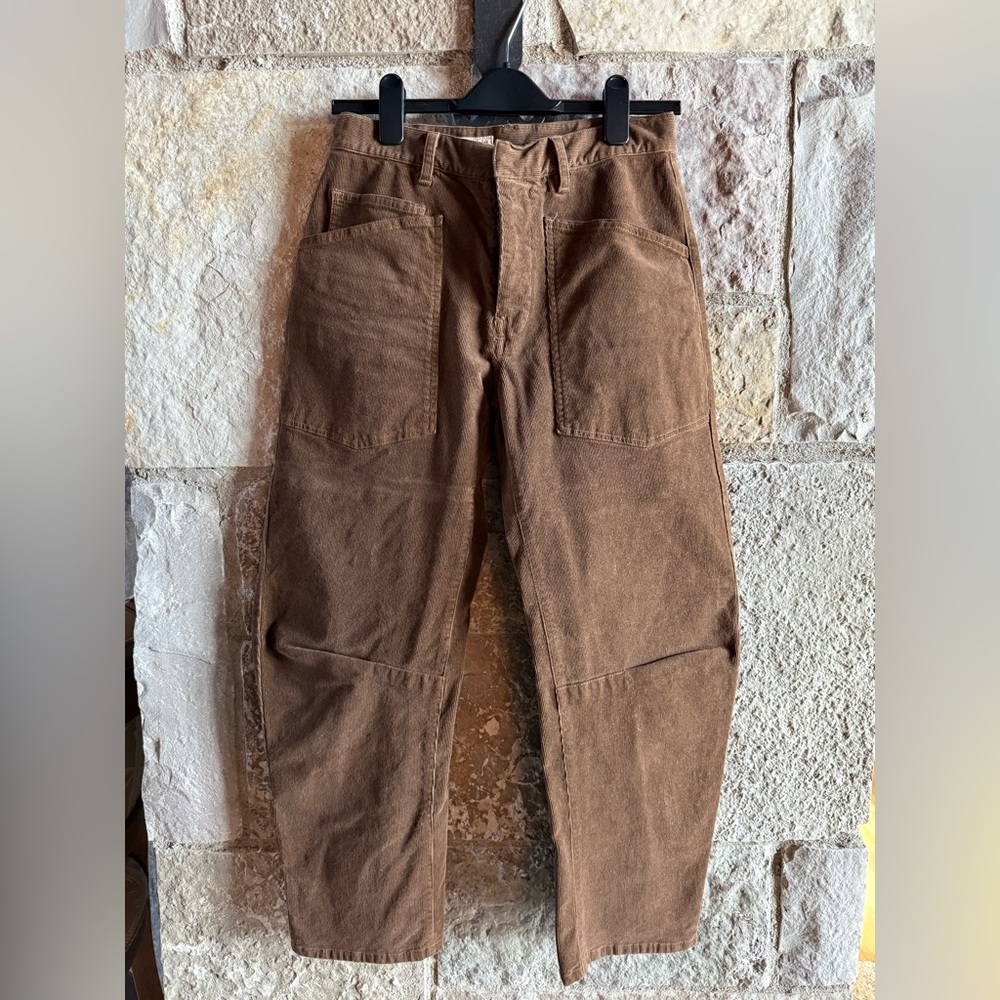 Nili Lotan Rustic Brown Corduroy Pants